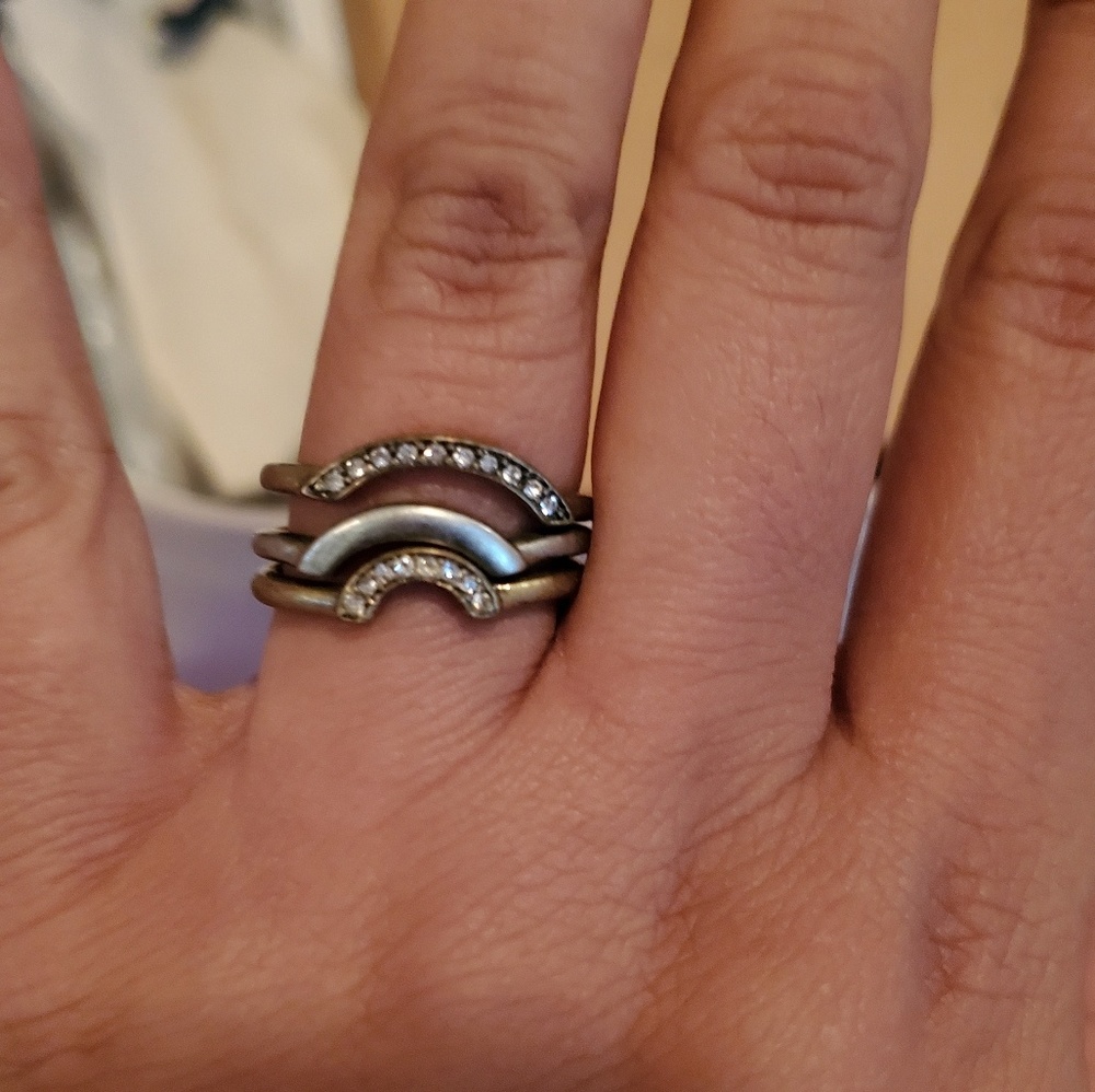 Chloe and isabel trio ring set